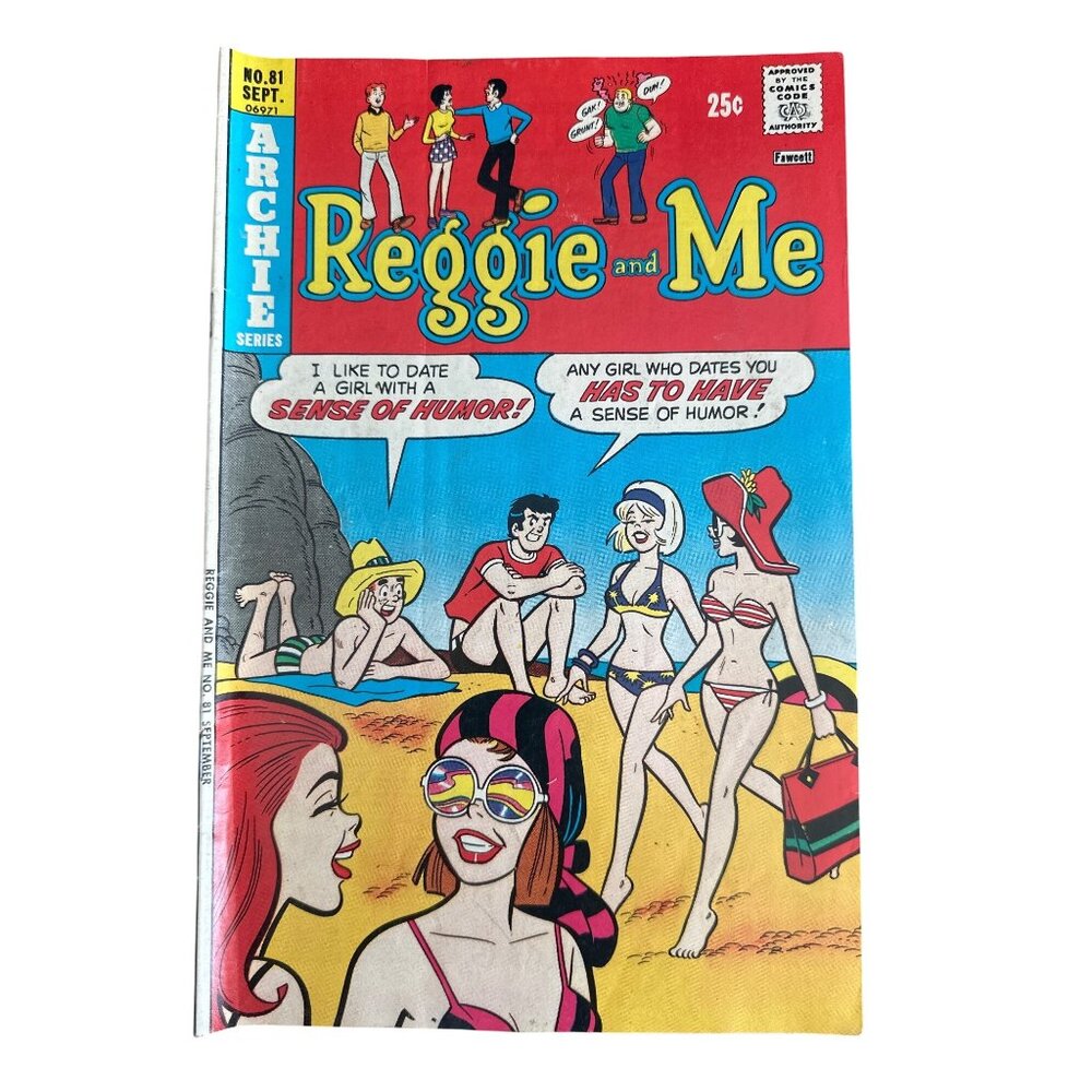 Archie Comics Reggie And Me Issue No #81 September 1975 Comic Bagged Boarded